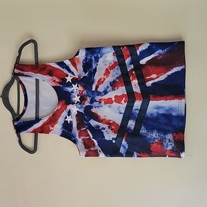 Mens tie dye tank